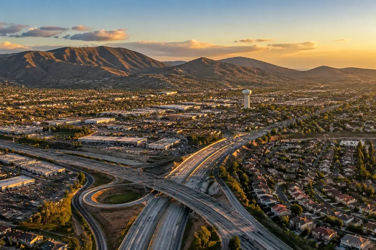 Corona-02-cityscape in Corona, California