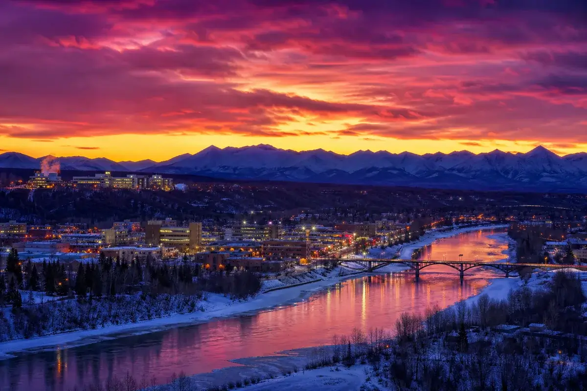 Fairbanks-02-cityscape in Fairbanks, Alaska