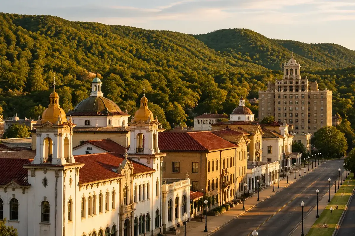 Hot-springs-02-cityscape in Hot Springs, Arkansas