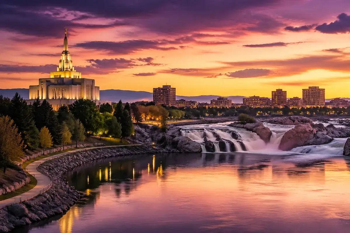 Idaho-falls-02-cityscape in Idaho Falls, Idaho
