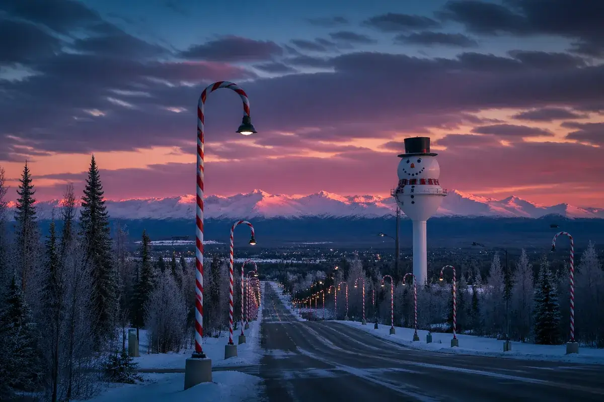 North-pole-02-cityscape in North Pole, Alaska
