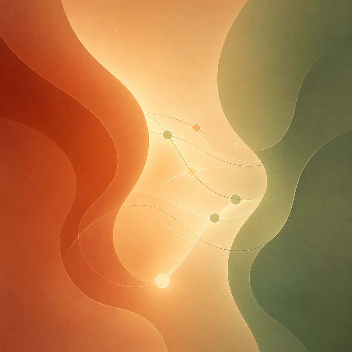 Gradient illustration of two people sitting and talking openly, representing pre-threesome communication