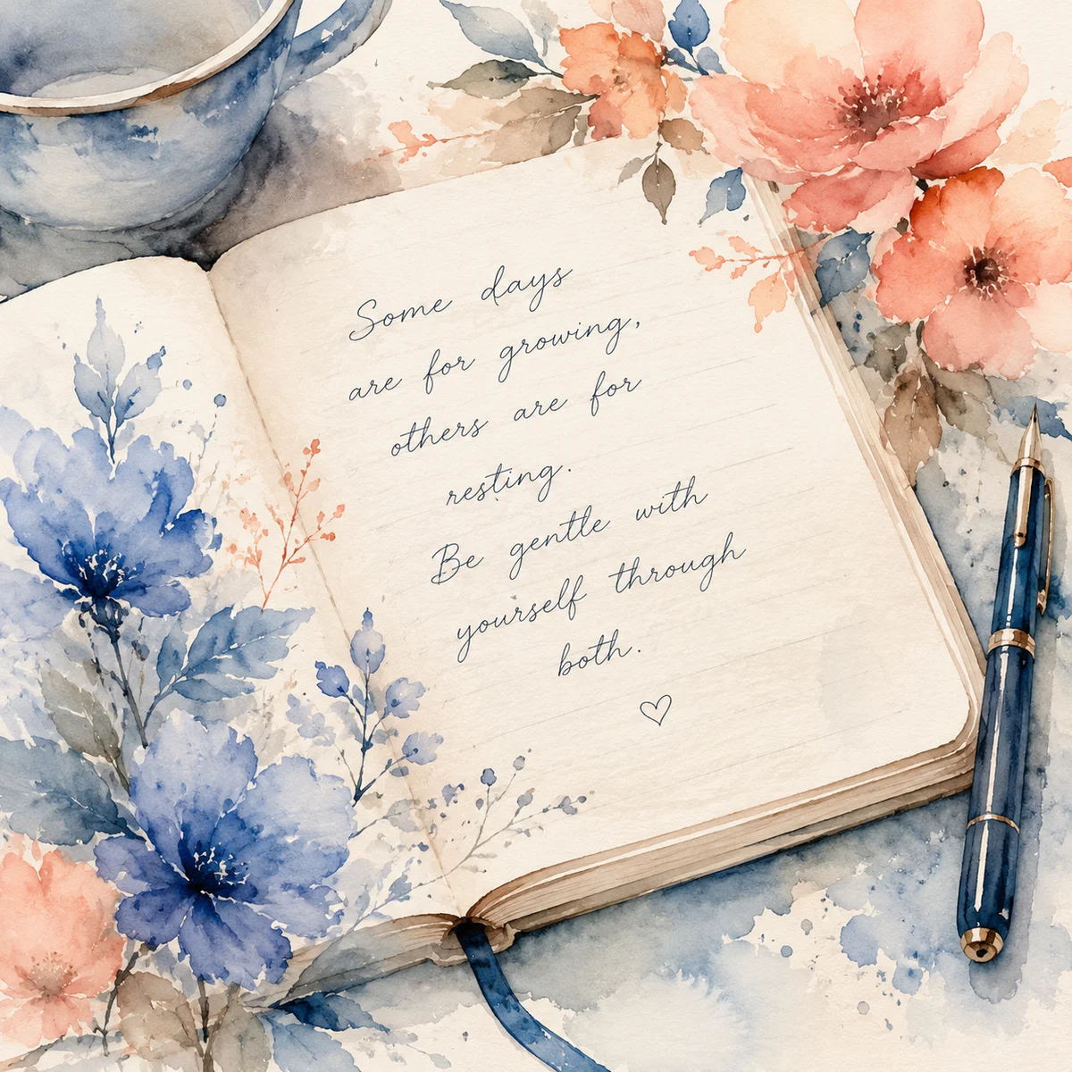 Watercolor notebook with handwritten boundaries worksheet for threesome preparation