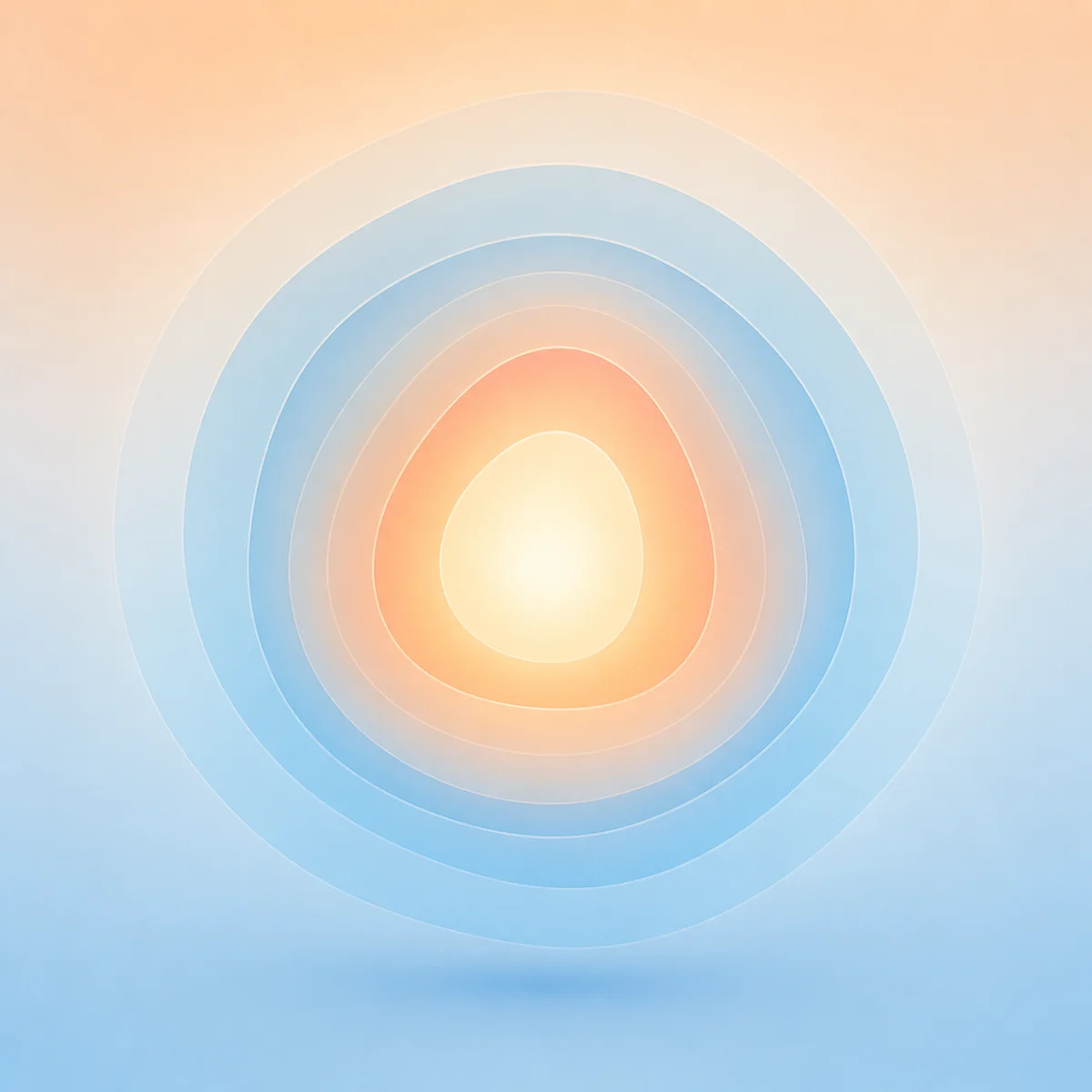 Abstract safety and boundaries concept in gradient-minimalist style