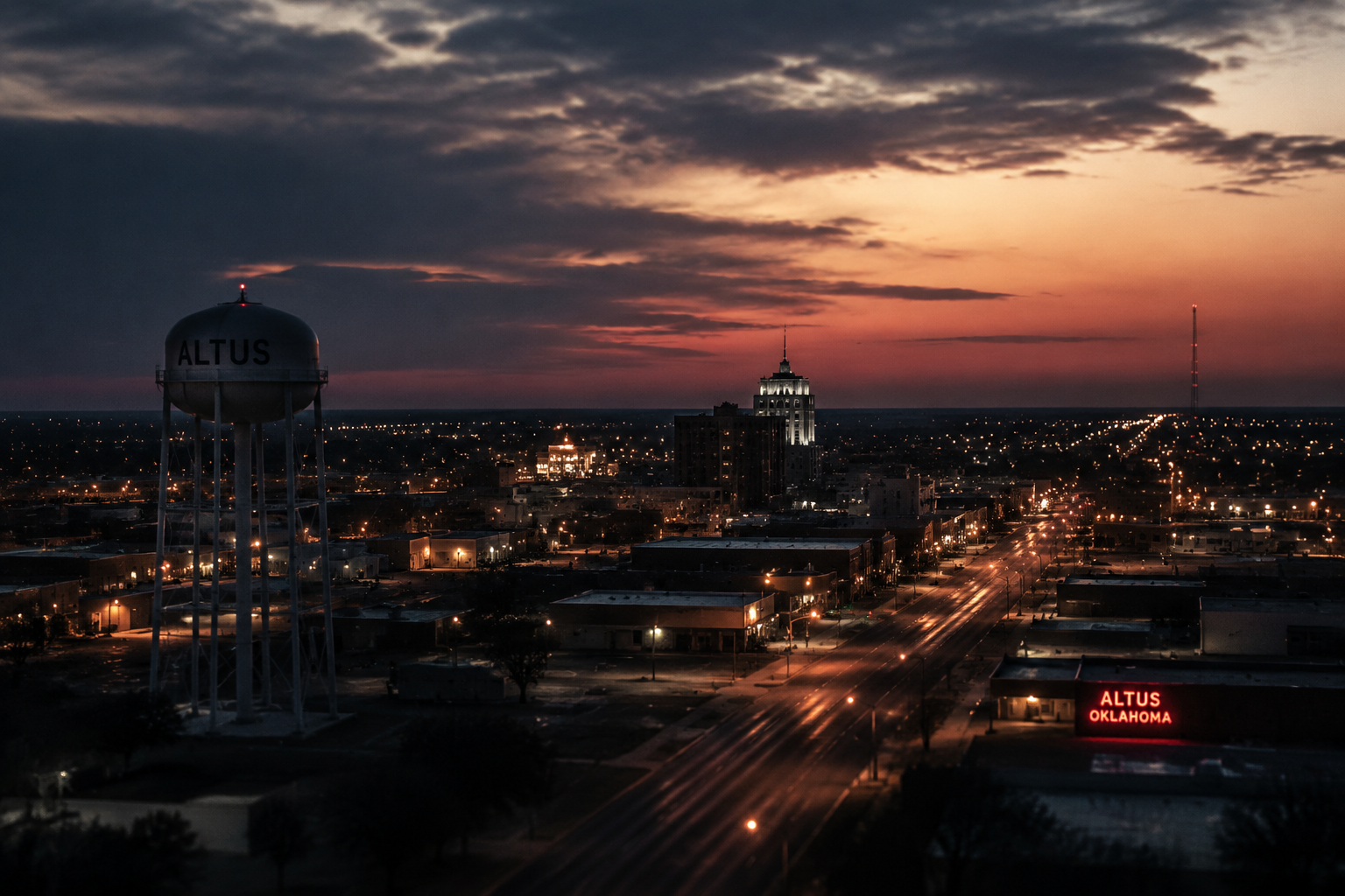 Altus, Oklahoma Night Scene — 3Cupid Cuckold Dating in Altus, Oklahoma