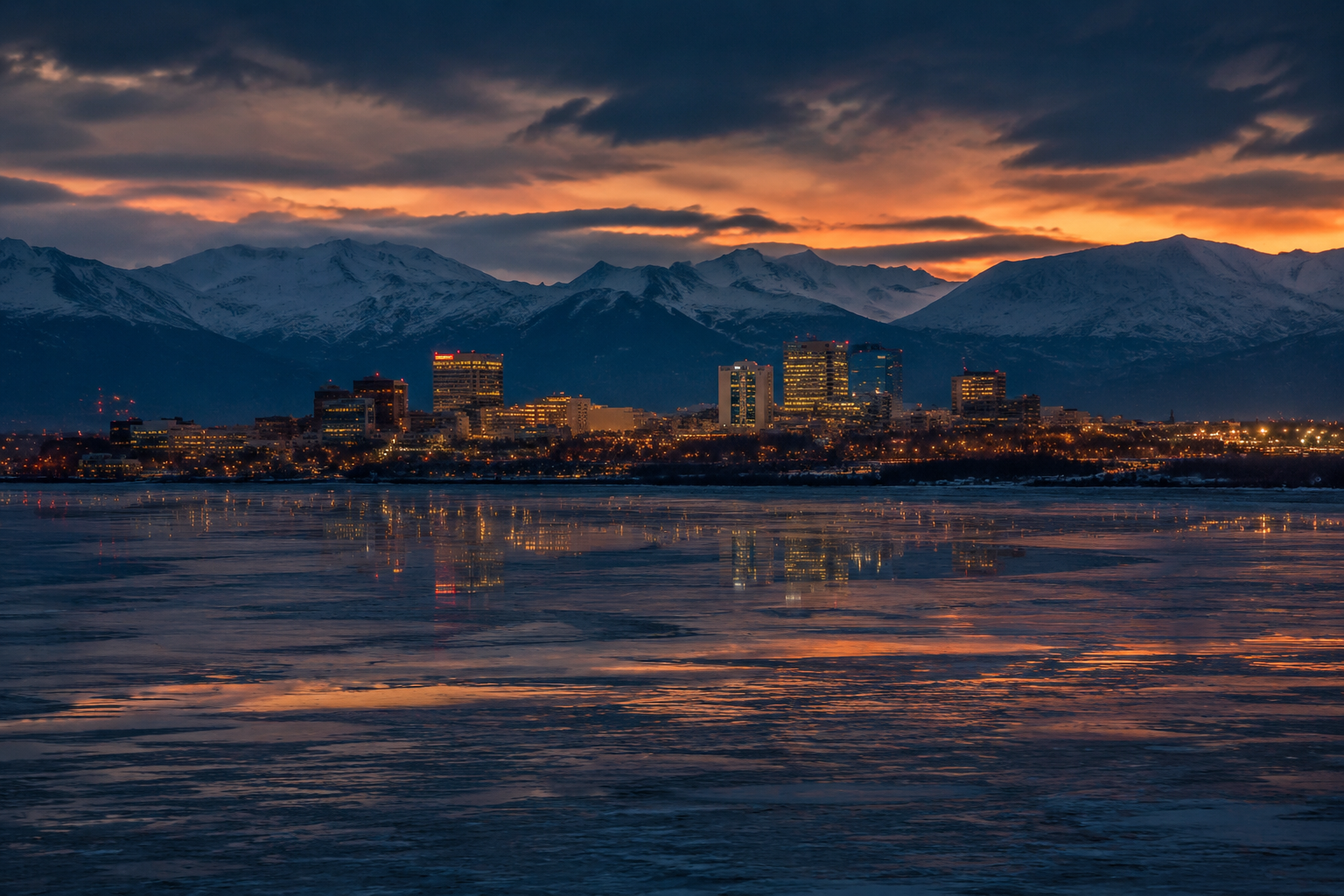 Anchorage, Alaska Night Scene — 3Cupid Cuckold Dating in Anchorage, Alaska