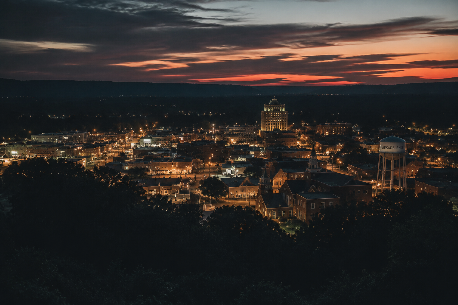 Arkadelphia, Arkansas Night Scene — 3Cupid Cuckold Dating in Arkadelphia, Arkansas