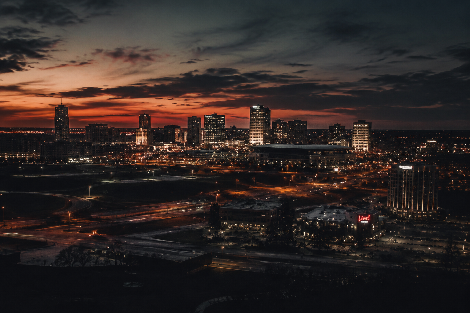 Arlington, Texas Night Scene — 3Cupid Cuckold Dating in Arlington, Texas