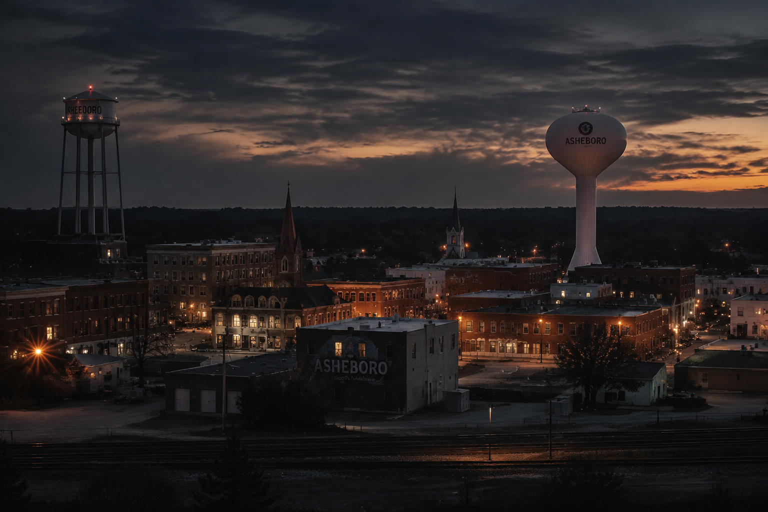 Asheboro, North Carolina Night Scene — 3Cupid Cuckold Dating in Asheboro, North Carolina