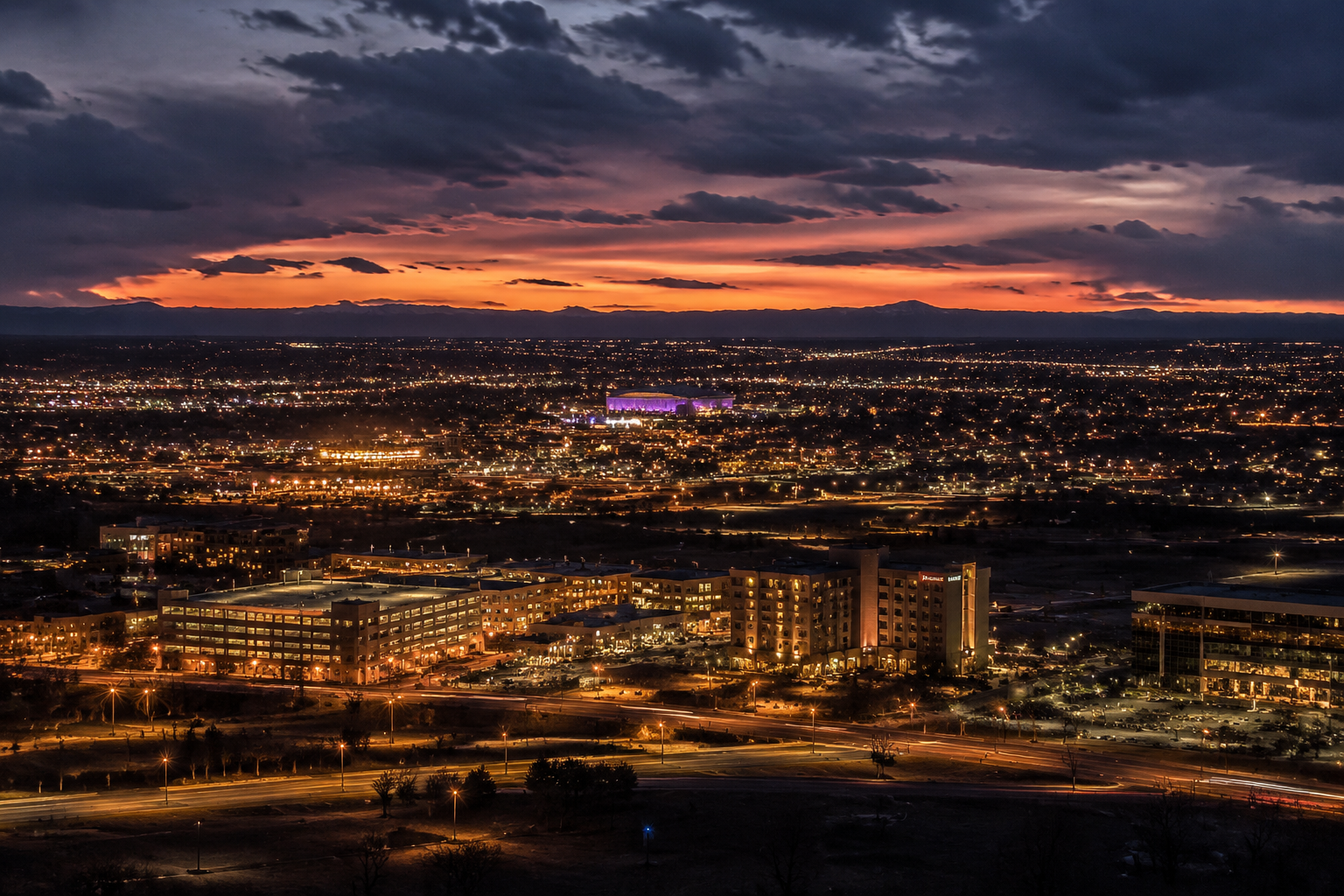 Aurora, Colorado Night Scene — 3Cupid Cuckold Dating in Aurora, Colorado