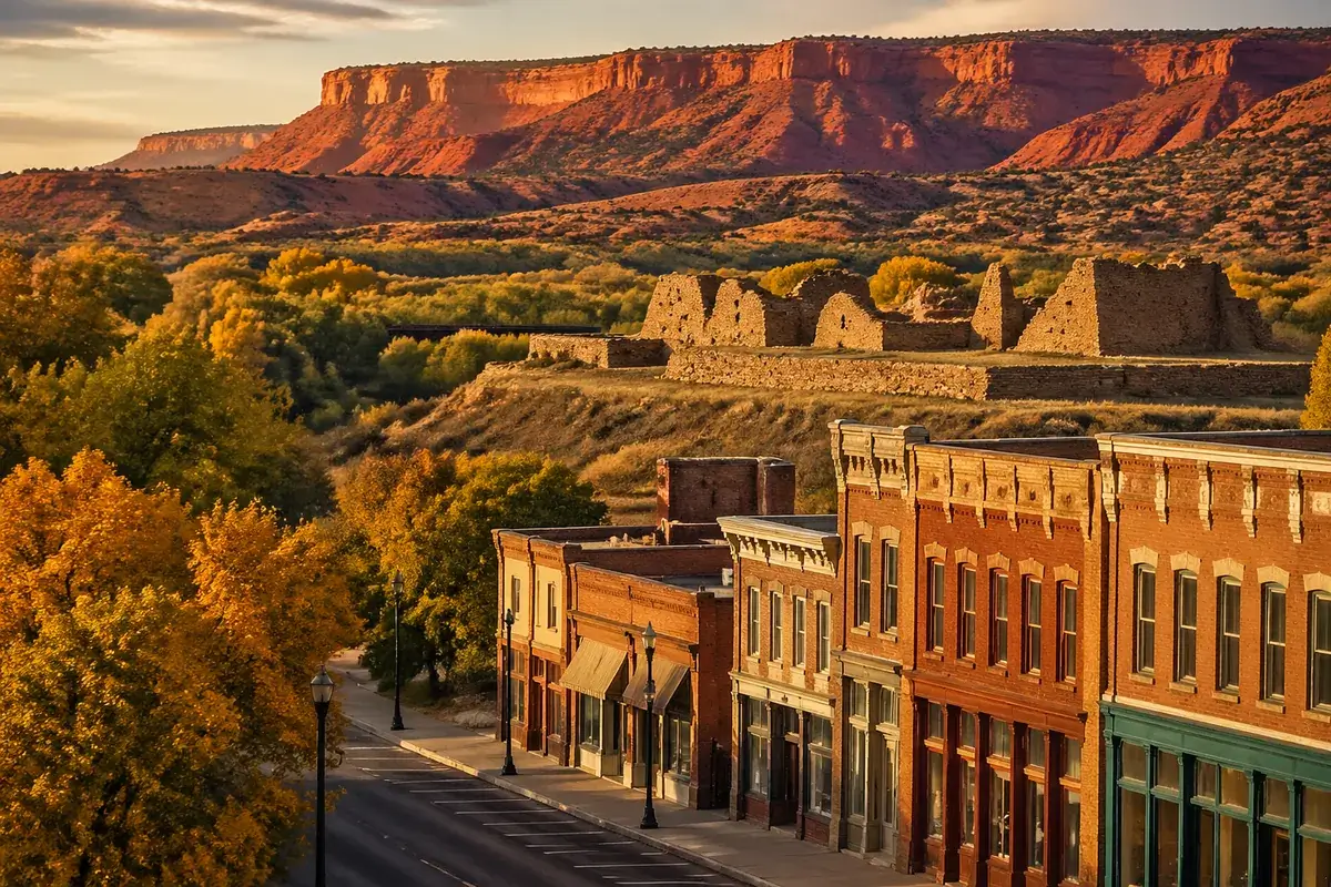 Aztec-02-cityscape in Aztec, New Mexico