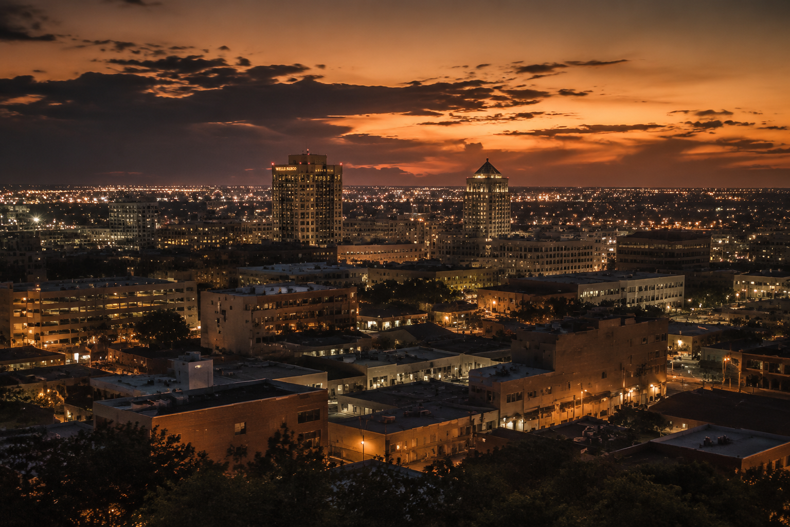 Bakersfield, California Night Scene — 3Cupid Cuckold Dating in Bakersfield, California