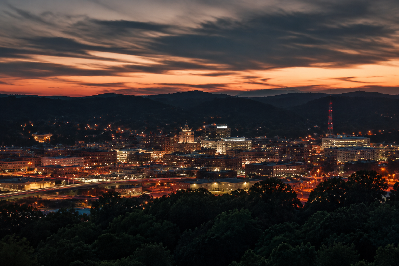 Beckley, West Virginia Night Scene — 3Cupid Cuckold Dating in Beckley, West Virginia