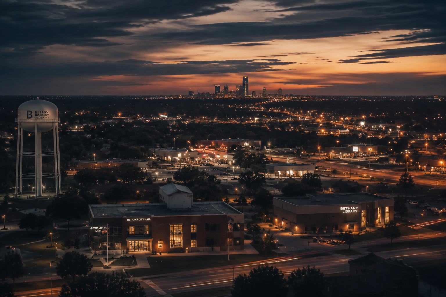 Bethany, Oklahoma Night Scene — 3Cupid Cuckold Dating in Bethany, Oklahoma