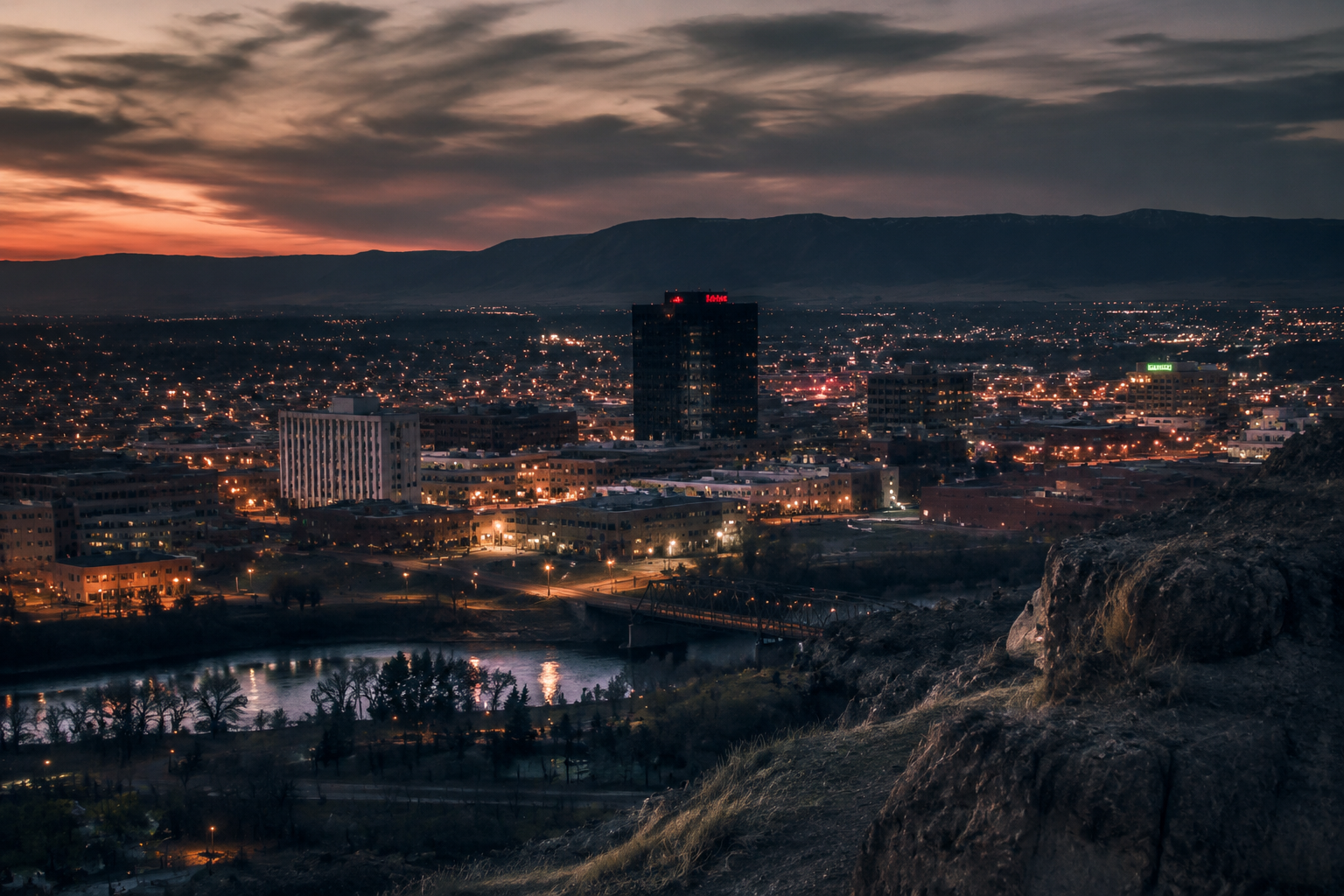 Billings, Montana Night Scene — 3Cupid Cuckold Dating in Billings, Montana