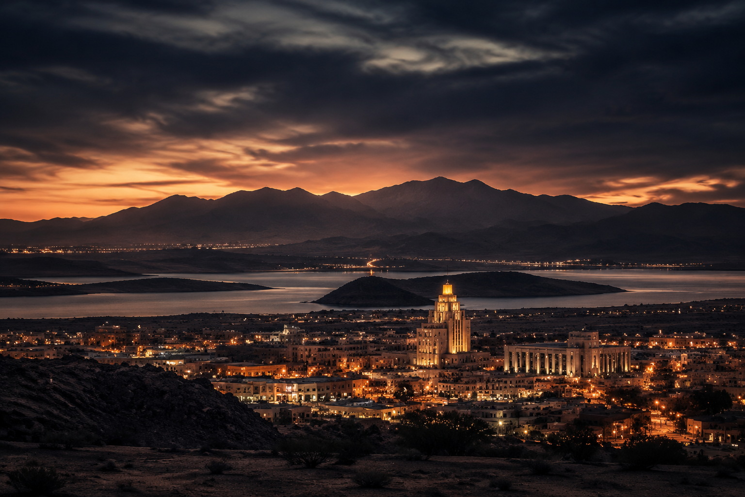 Boulder City, Nevada Night Scene — 3Cupid Cuckold Dating in Boulder City, Nevada