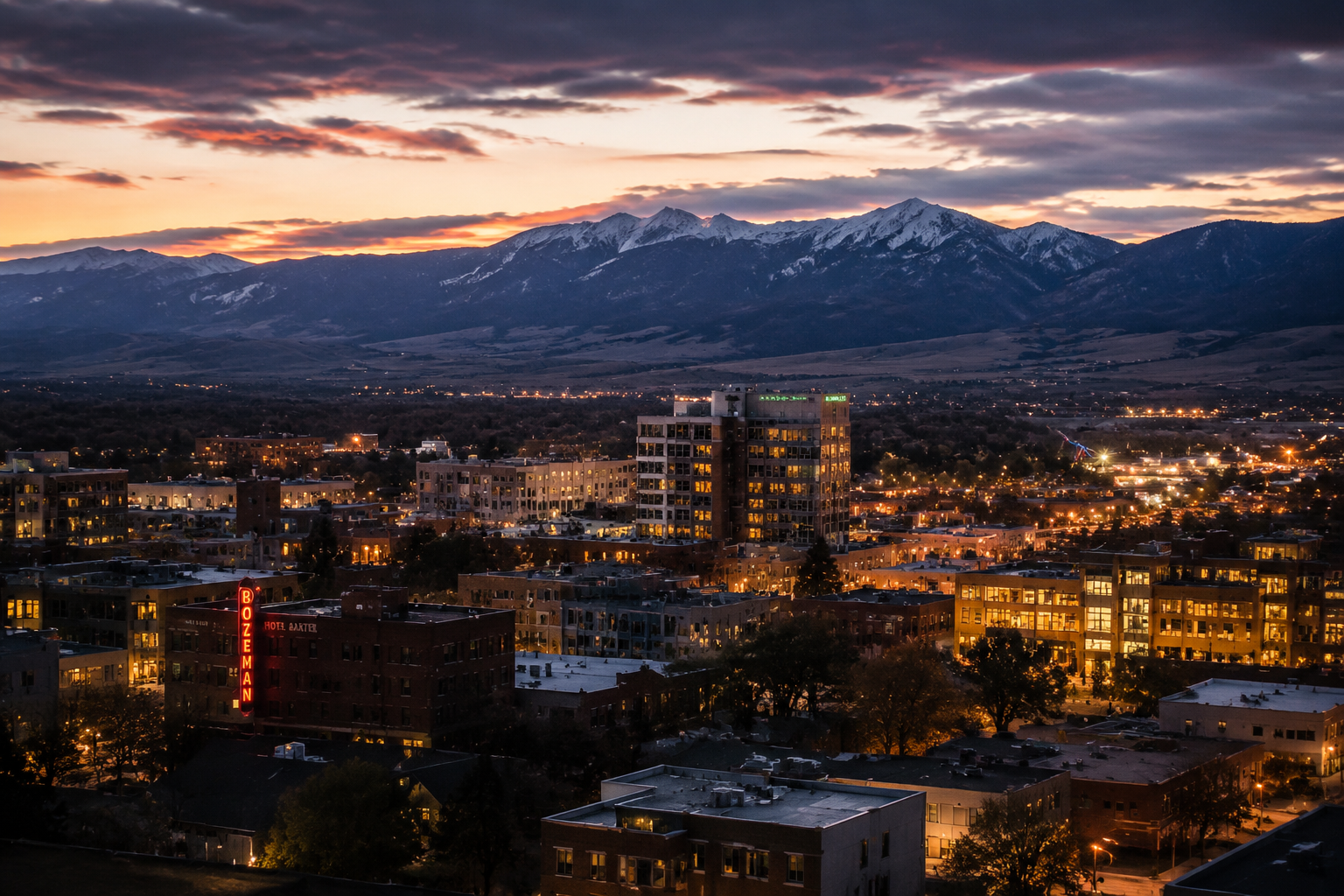 Bozeman, Montana Night Scene — 3Cupid Cuckold Dating in Bozeman, Montana