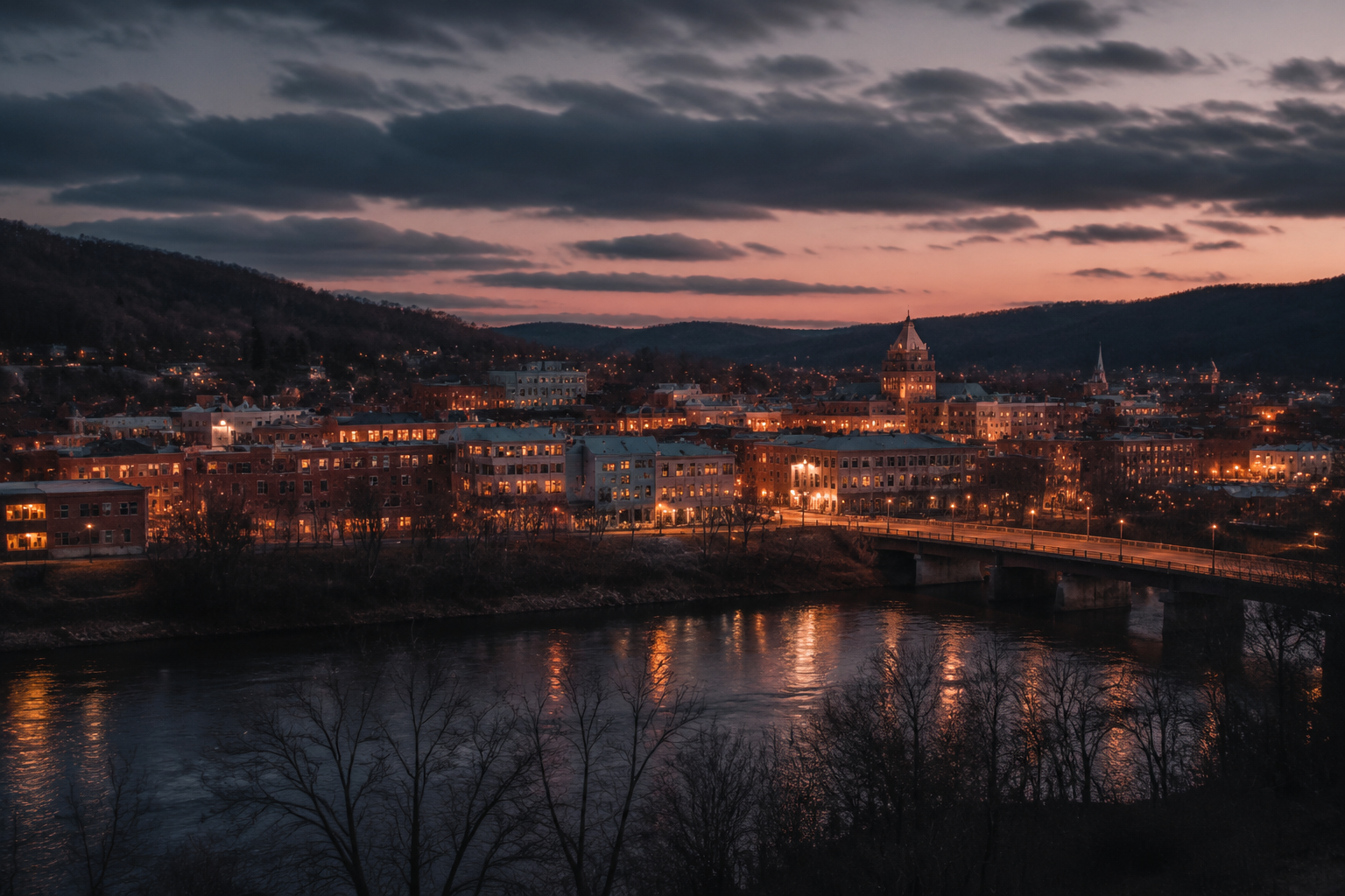 Brattleboro, Vermont Night Scene — 3Cupid Cuckold Dating in Brattleboro, Vermont