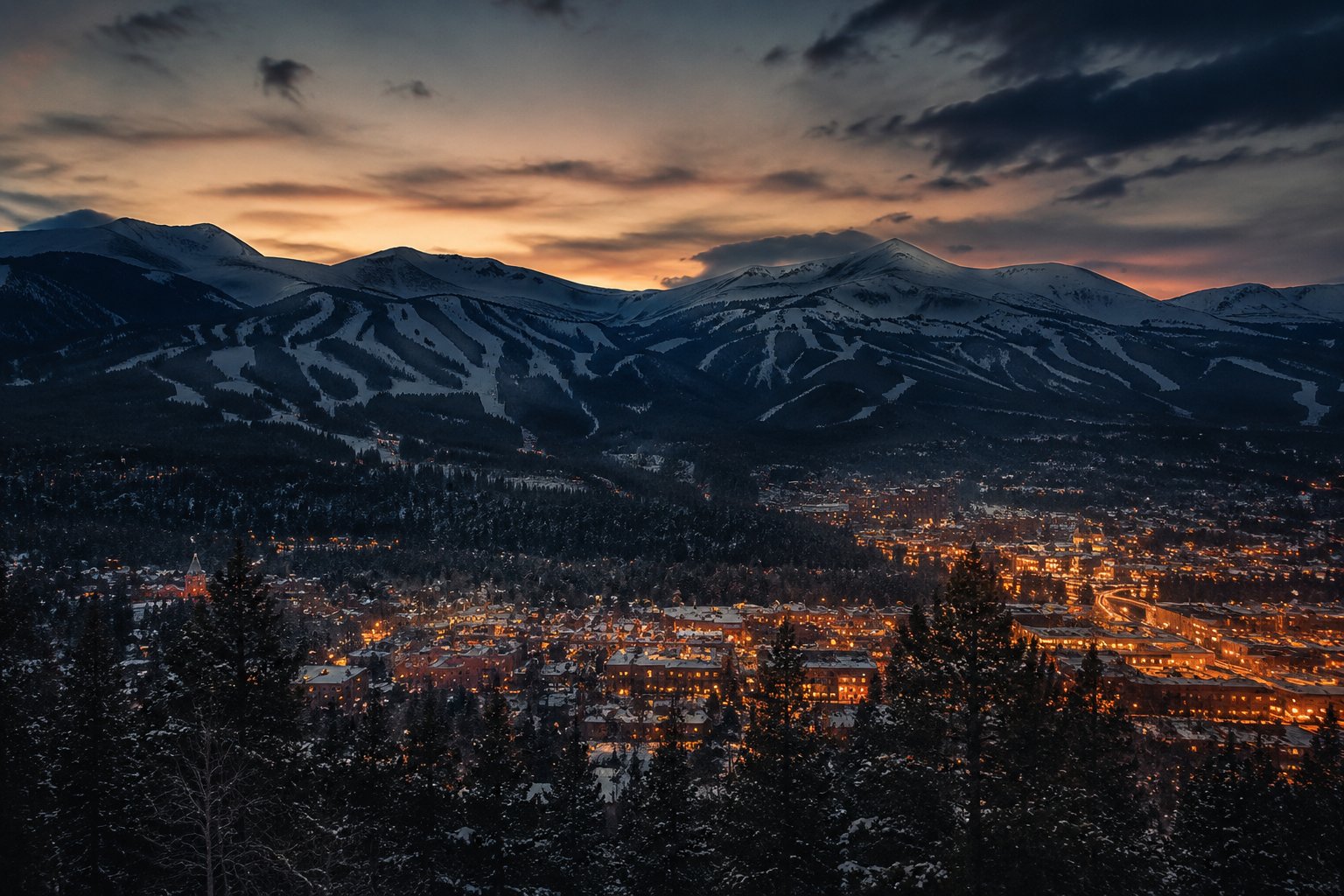 Breckenridge, Colorado Night Scene — 3Cupid Cuckold Dating in Breckenridge, Colorado