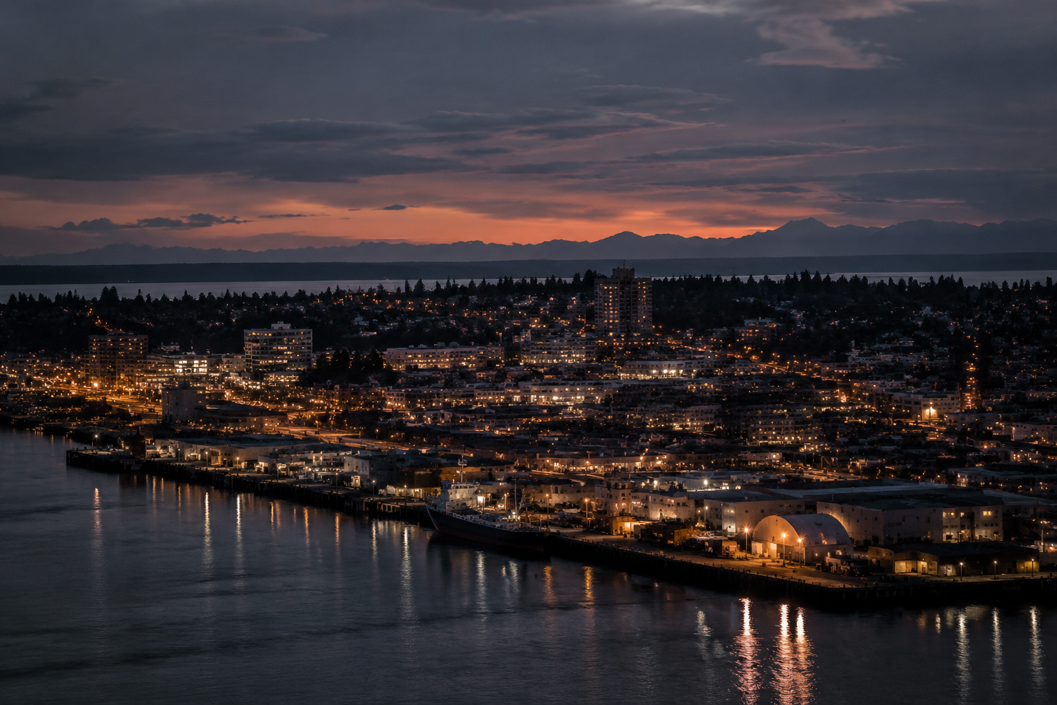 Bremerton, Washington Night Scene — 3Cupid Cuckold Dating in Bremerton, Washington