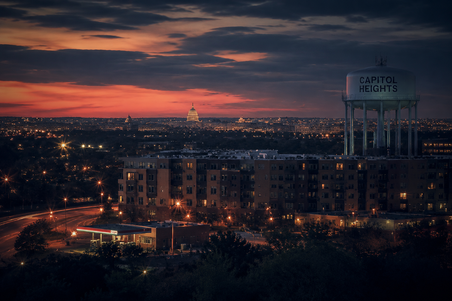Capitol Heights, Maryland Night Scene — 3Cupid Cuckold Dating in Capitol Heights, Maryland