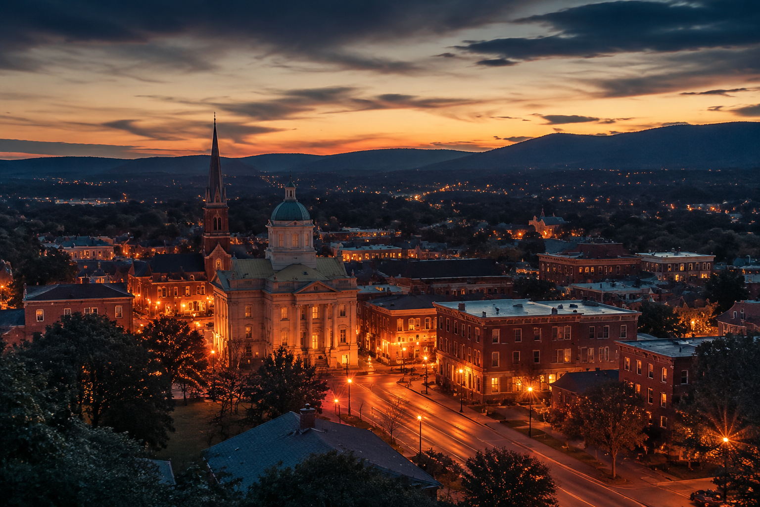 Carlisle, Pennsylvania Night Scene — 3Cupid Cuckold Dating in Carlisle, Pennsylvania