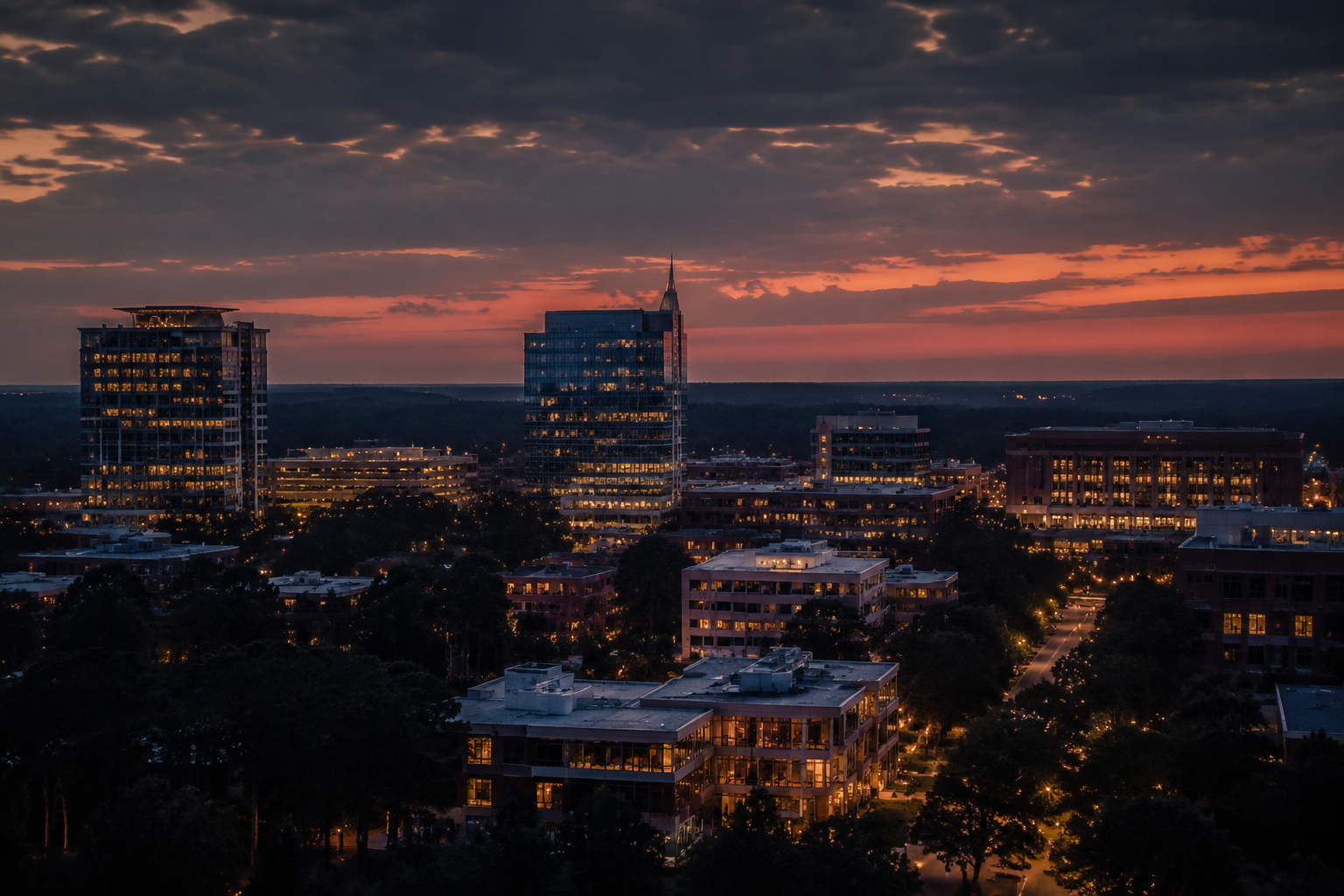 Cary, North Carolina Night Scene — 3Cupid Cuckold Dating in Cary, North Carolina