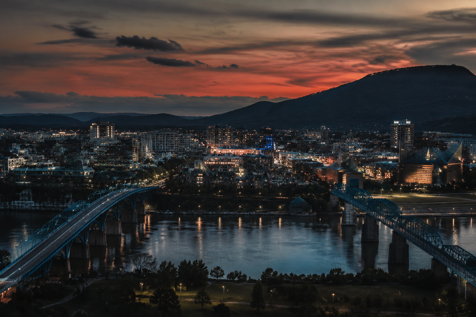 Chattanooga, Tennessee Night Scene — 3Cupid Cuckold Dating in Chattanooga, Tennessee