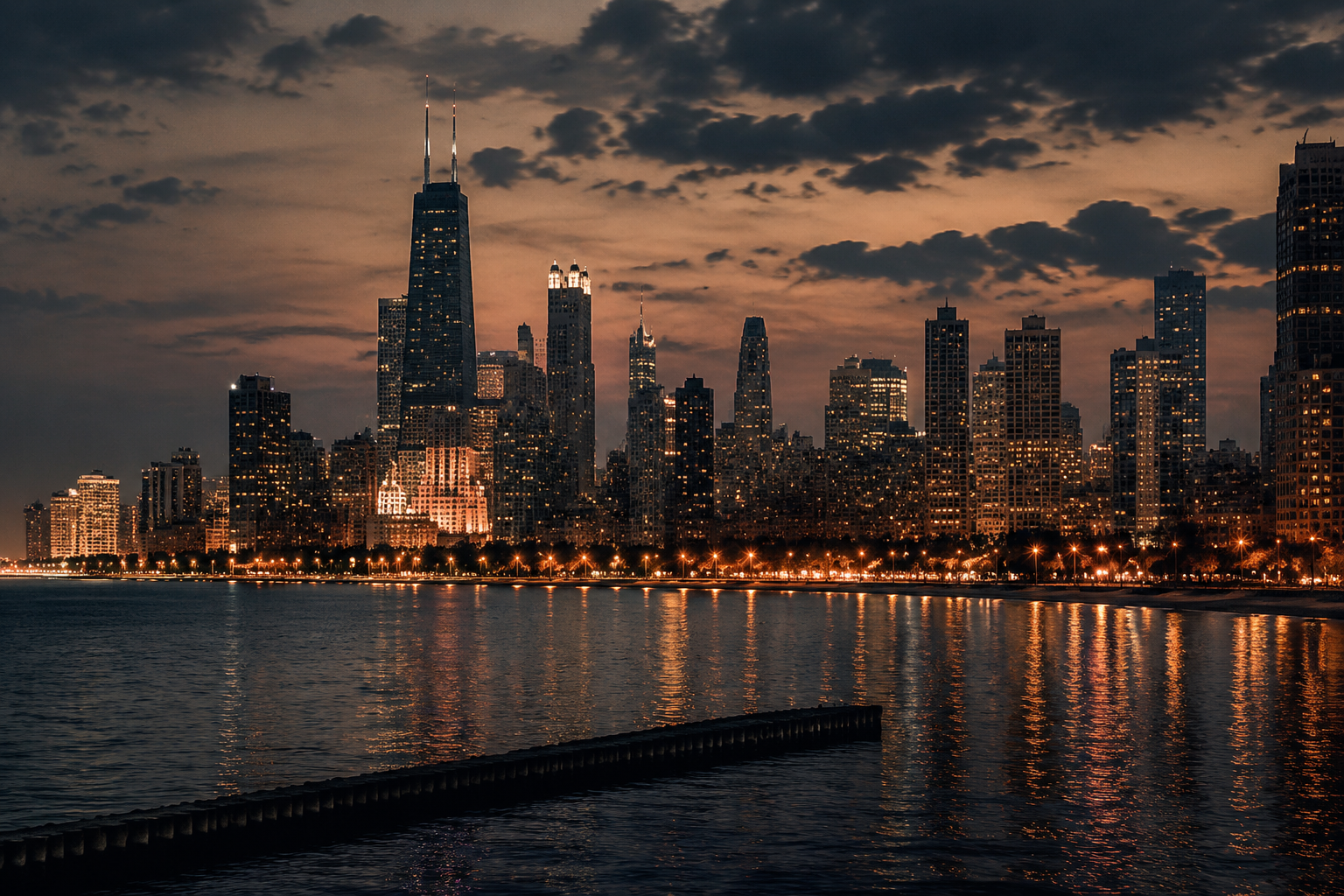 Chicago, Illinois Night Scene — 3Cupid Cuckold Dating in Chicago, Illinois