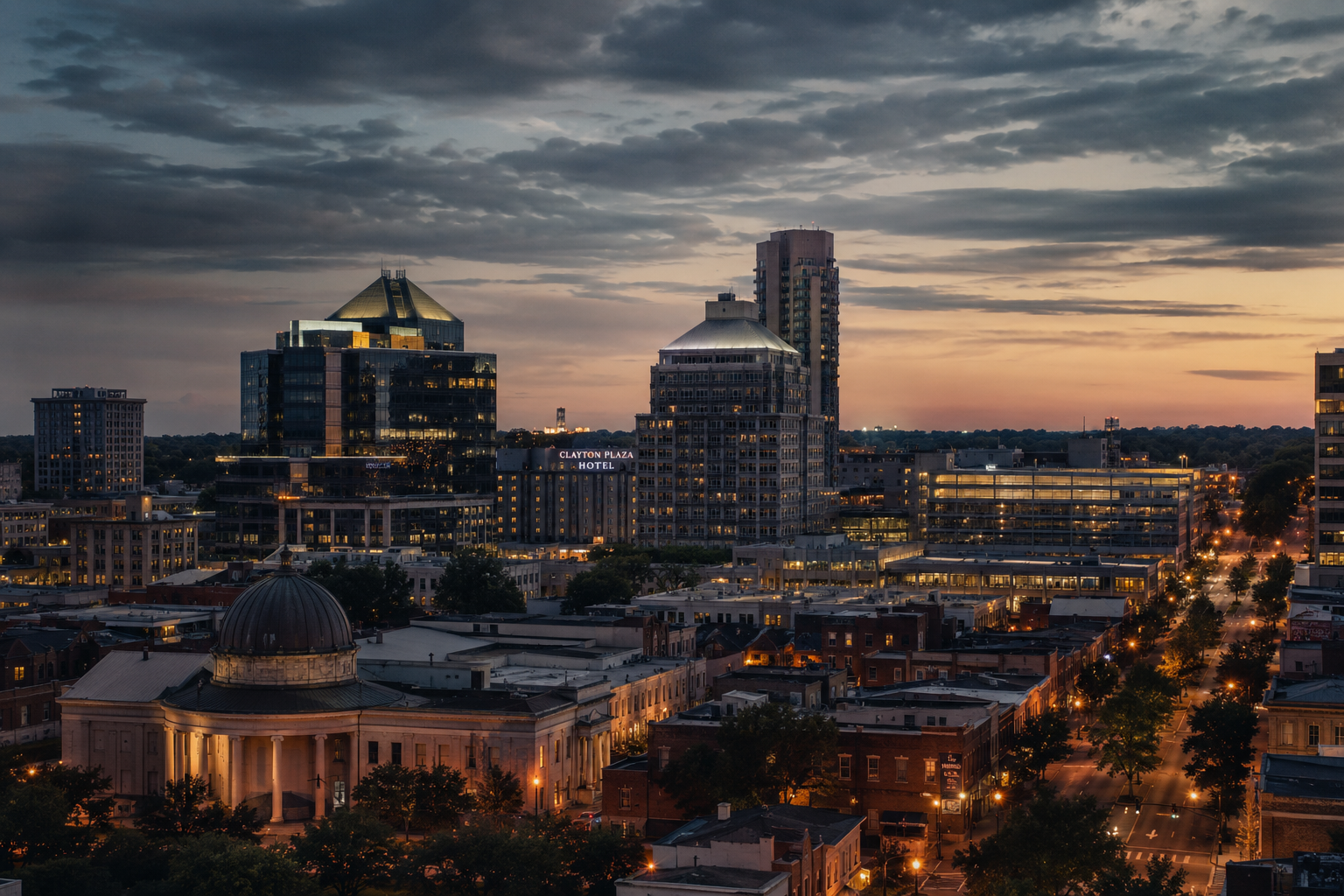 Clayton, North Carolina Night Scene — 3Cupid Cuckold Dating in Clayton, North Carolina