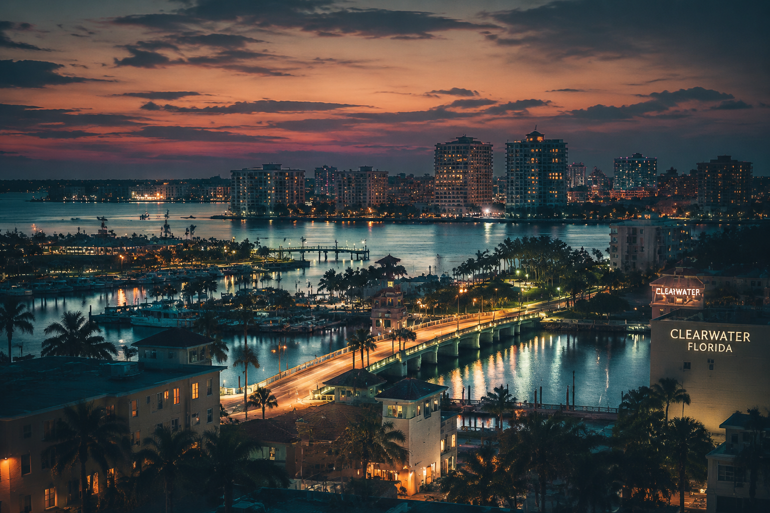 Clearwater, Florida Night Scene — 3Cupid Cuckold Dating in Clearwater, Florida