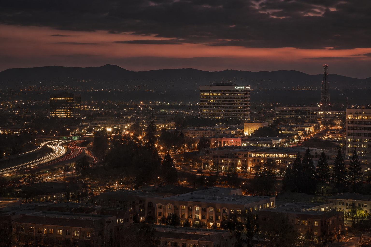 Concord, California Night Scene — 3Cupid Cuckold Dating in Concord, California