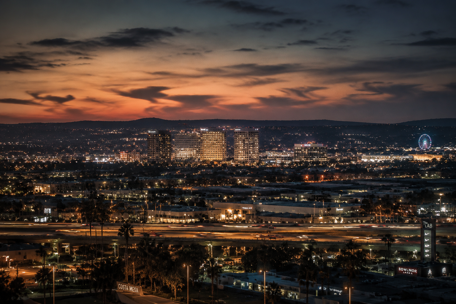 Costa Mesa, California Night Scene — 3Cupid Cuckold Dating in Costa Mesa, California