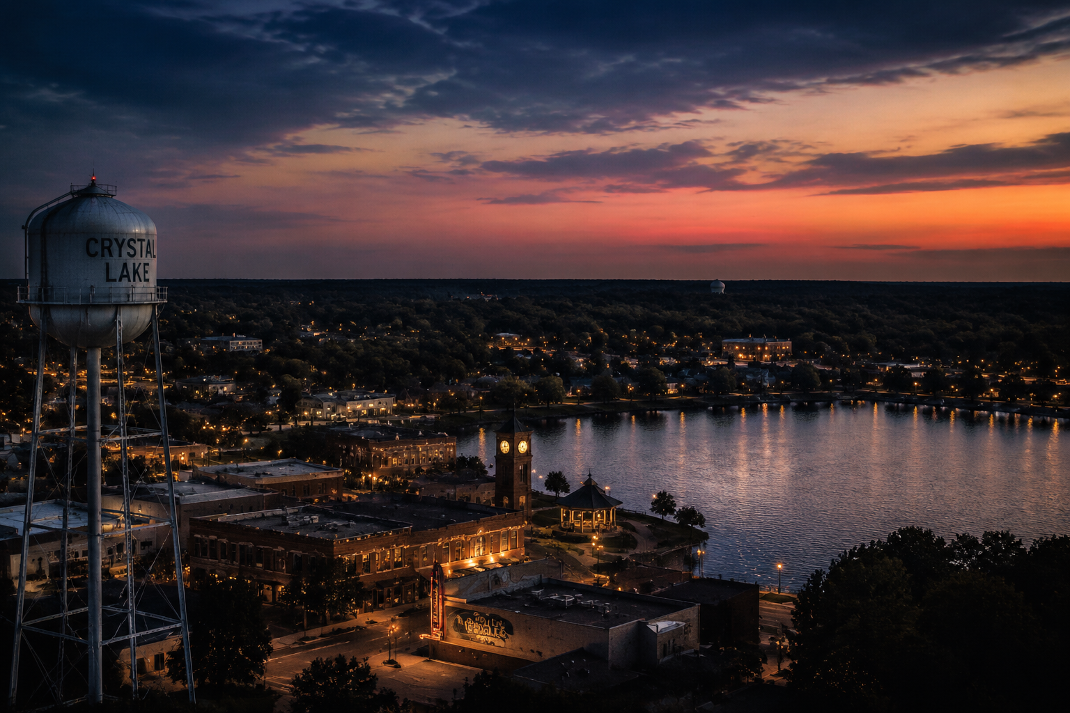 Crystal Lake, Illinois Night Scene — 3Cupid Cuckold Dating in Crystal Lake, Illinois