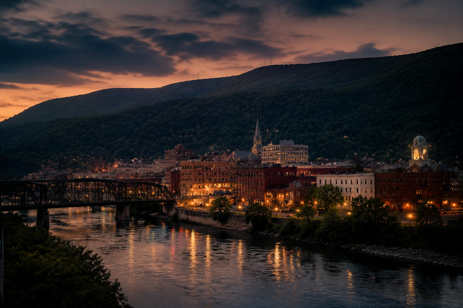 Cumberland, Maryland Night Scene — 3Cupid Cuckold Dating in Cumberland, Maryland