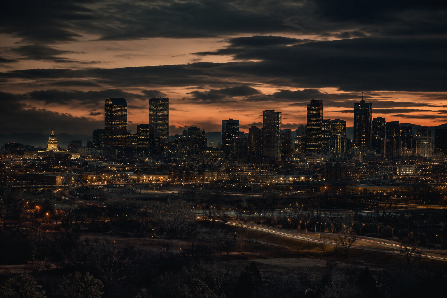 Denver, Colorado Night Scene — 3Cupid Cuckold Dating in Denver, Colorado