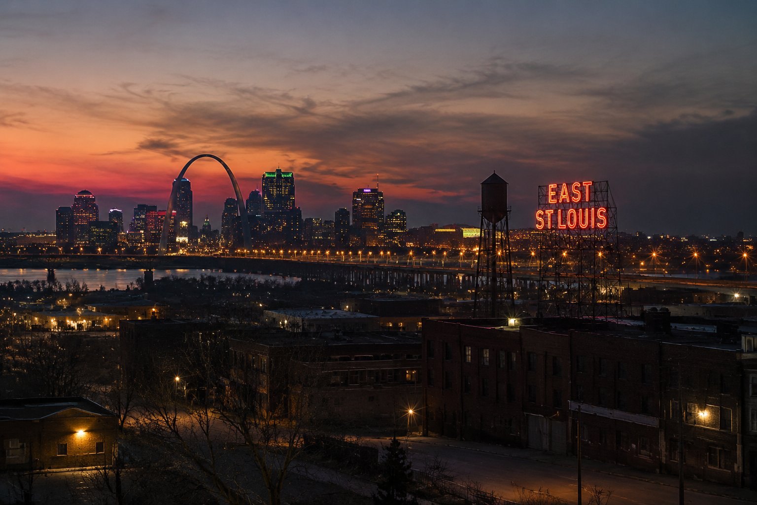 East Saint Louis, Illinois Night Scene — 3Cupid Cuckold Dating in East Saint Louis, Illinois