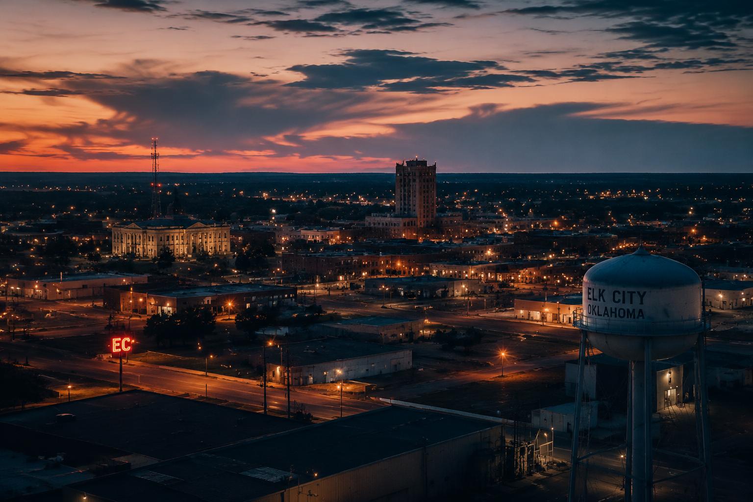 Elk City, Oklahoma Night Scene — 3Cupid Cuckold Dating in Elk City, Oklahoma