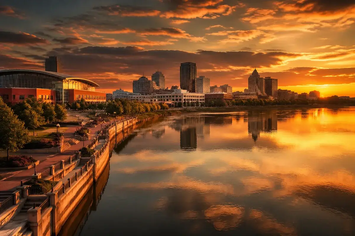 Evansville-02-cityscape in Evansville, Indiana
