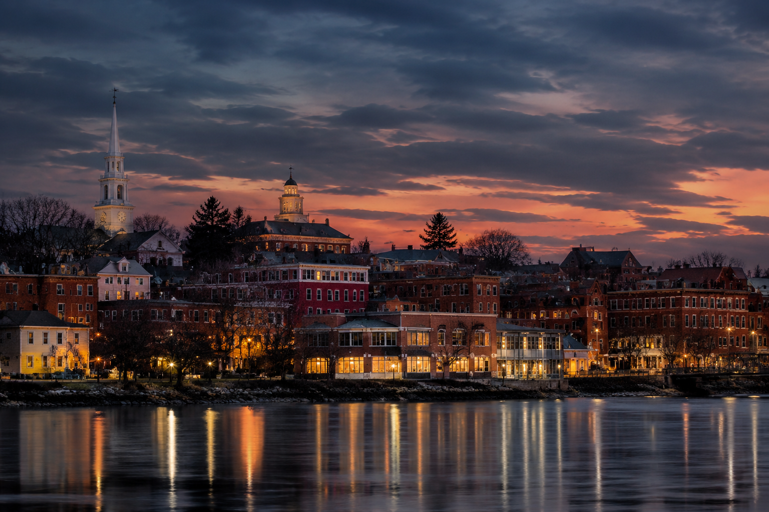 Exeter, New Hampshire Night Scene — 3Cupid Cuckold Dating in Exeter, New Hampshire