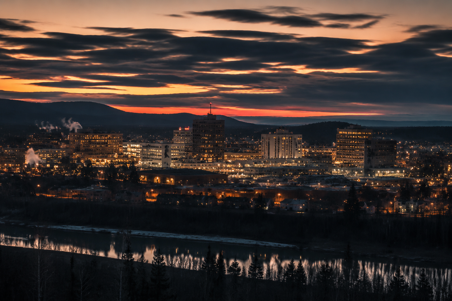 Fairbanks, Alaska Night Scene — 3Cupid Cuckold Dating in Fairbanks, Alaska