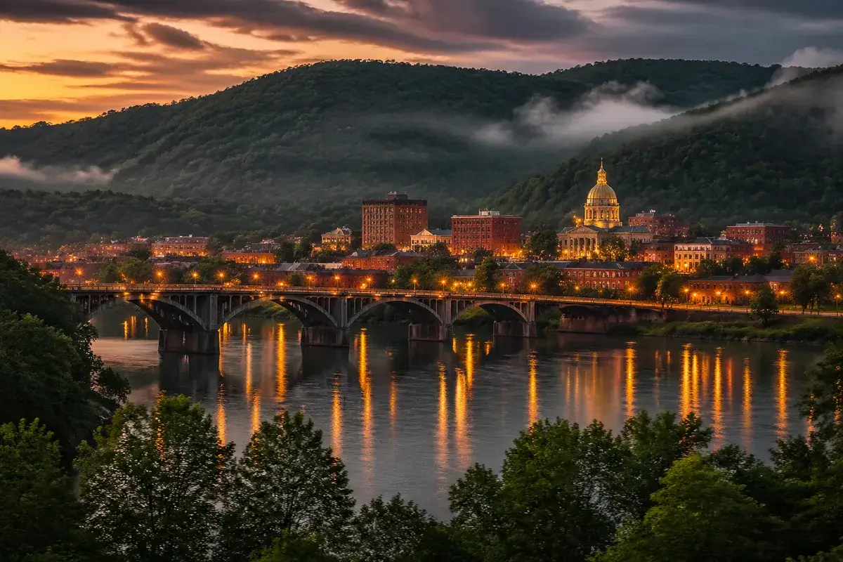 Fairmont-02-cityscape in Fairmont, West Virginia