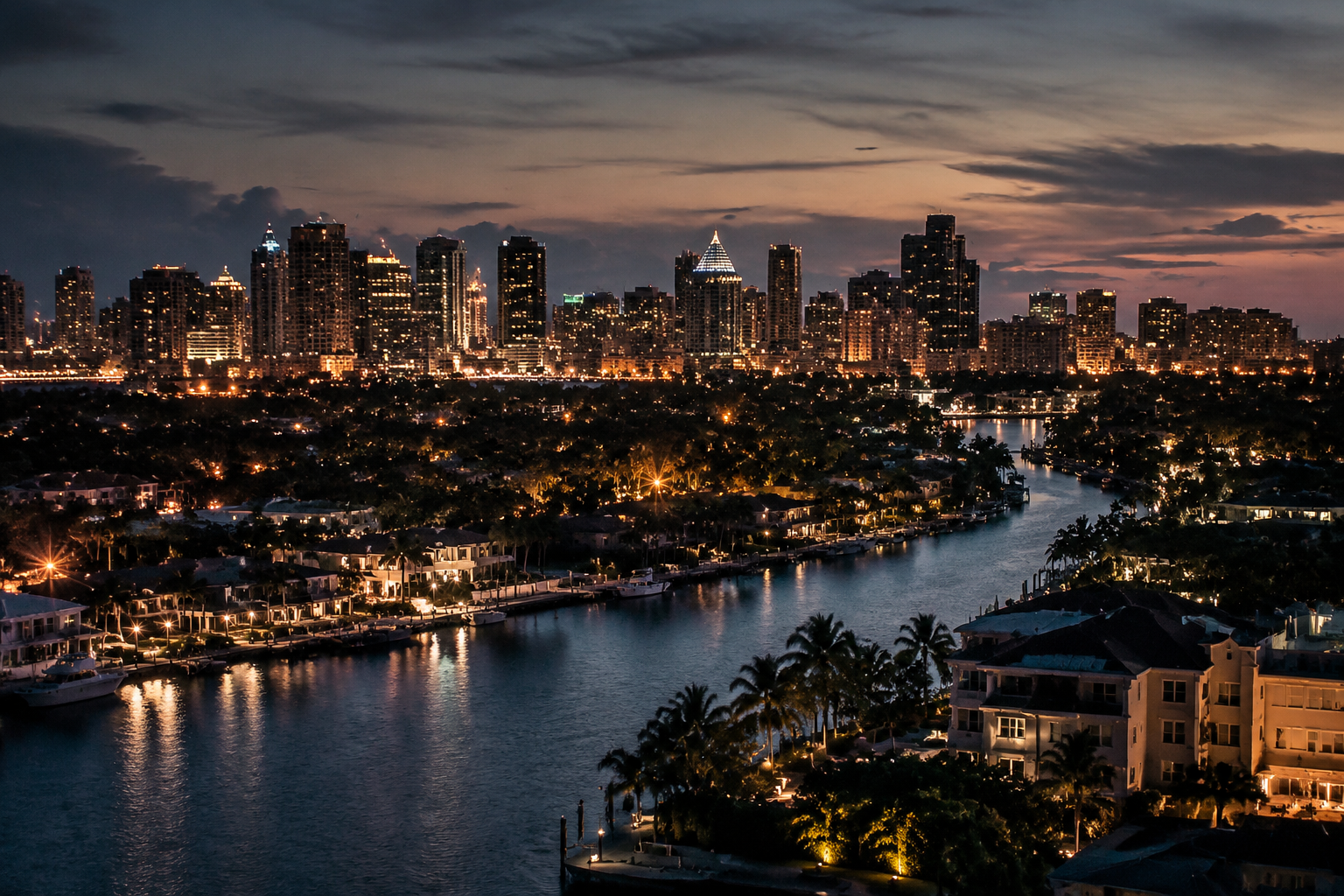 Fort Lauderdale, Florida Night Scene — 3Cupid Cuckold Dating in Fort Lauderdale, Florida