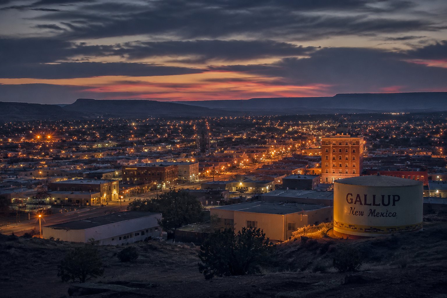 Gallup, New Mexico Night Scene — 3Cupid Cuckold Dating in Gallup, New Mexico