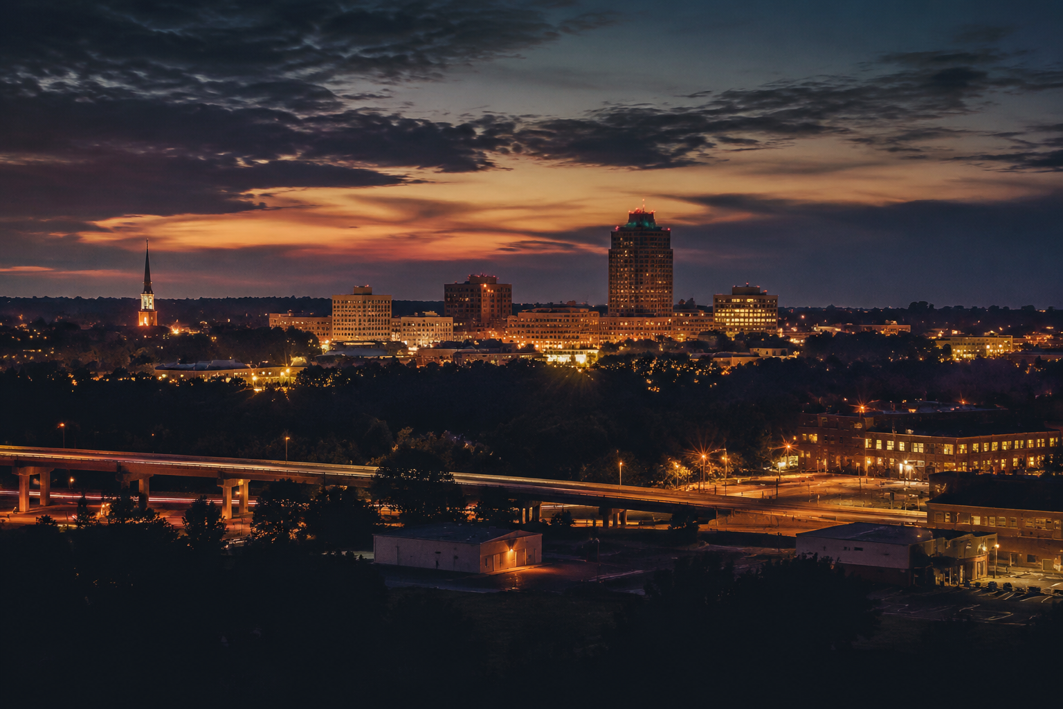 Gastonia, North Carolina Night Scene — 3Cupid Cuckold Dating in Gastonia, North Carolina