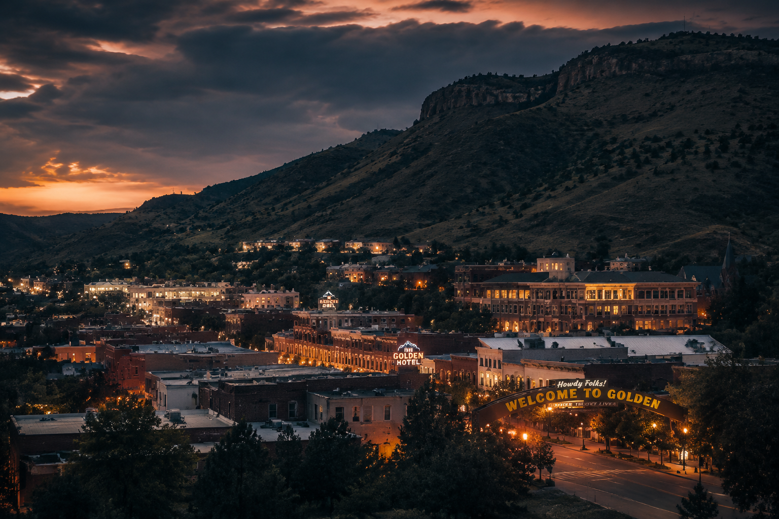 Golden, Colorado Night Scene — 3Cupid Cuckold Dating in Golden, Colorado