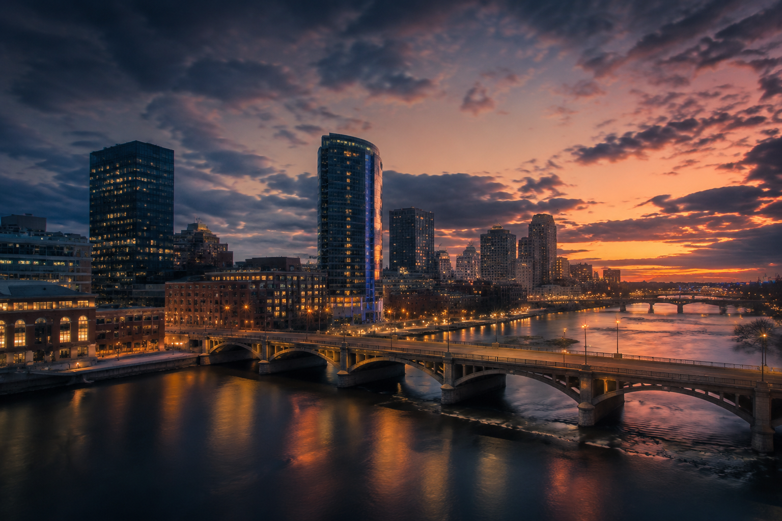 Grand Rapids, Michigan Night Scene — 3Cupid Cuckold Dating in Grand Rapids, Michigan