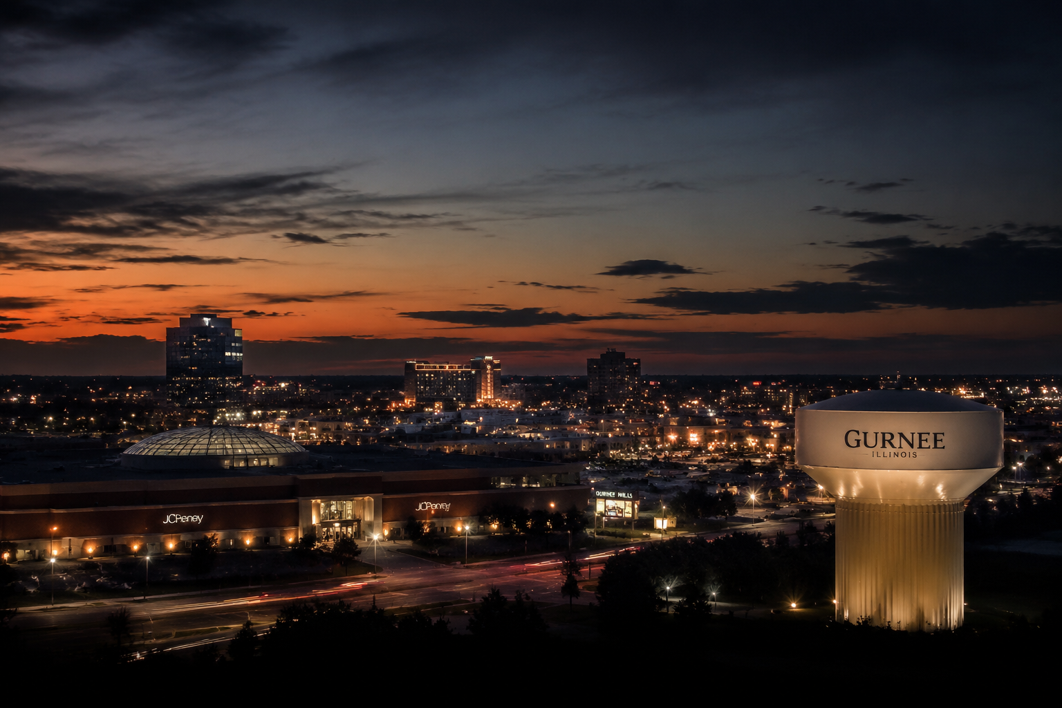 Gurnee, Illinois Night Scene — 3Cupid Cuckold Dating in Gurnee, Illinois