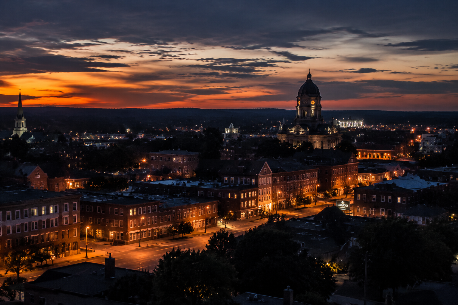 Hanover, Pennsylvania Night Scene — 3Cupid Cuckold Dating in Hanover, Pennsylvania