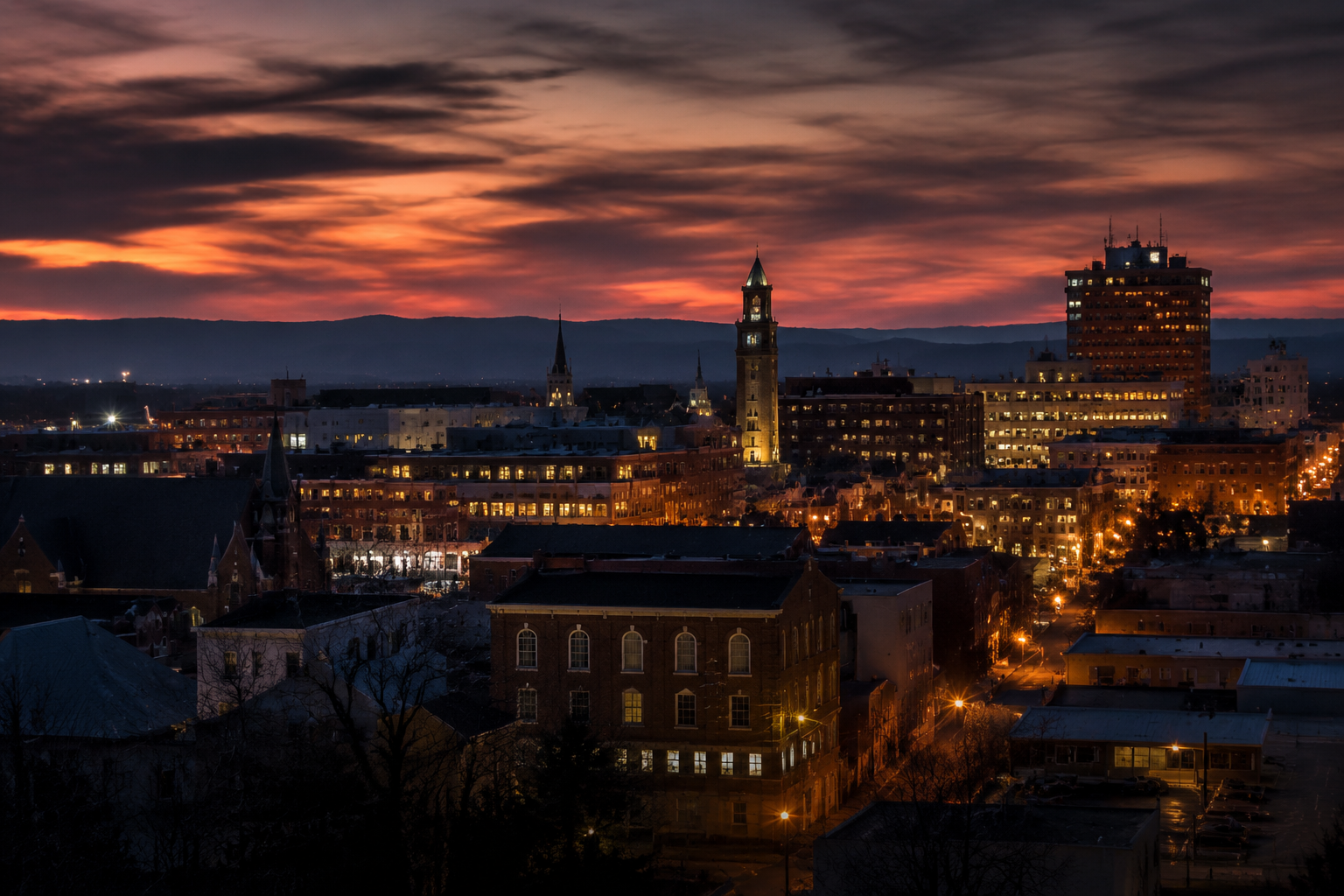 Harrisonburg, Virginia Night Scene — 3Cupid Cuckold Dating in Harrisonburg, Virginia